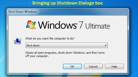 Bringing Shutdown Dialog box by using VB Script Code (Hindi/Urdu)