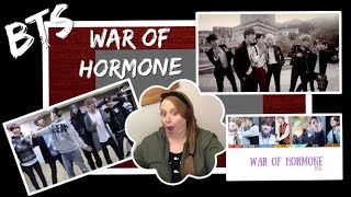 Reacting to BTS - War Of Hormone MV, Lyric Video & Dance Practice