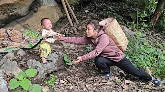 Thu was able to rescue the baby abandoned by his father in the cave in time.