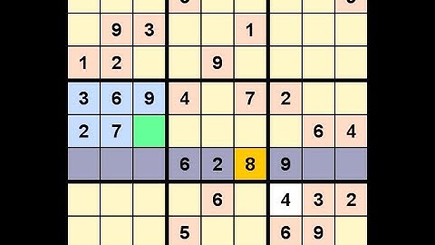 How to Solve Washington Times Sudoku Difficult December 1, 2020