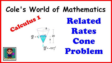 Related Rates Example ❖ Cone ❖ Calculus 1
