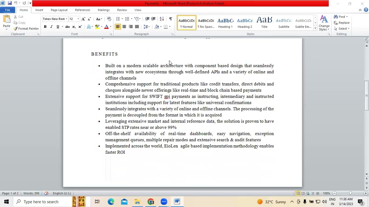 Payments domain - case study Explanation for Business analyst