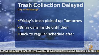 City Of Pittsburgh Trash Collection Delayed