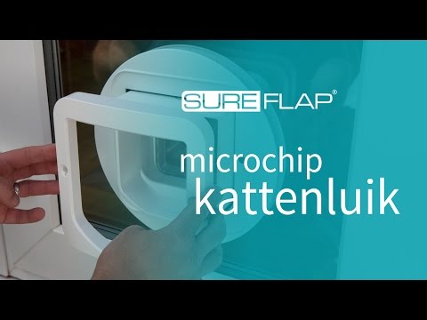 Goede Installatie van het SureFlap microchip kattenluik in glas - YouTube WG-45