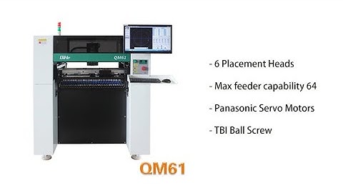 High speed pick and place machine 6 placement heads chip mounter