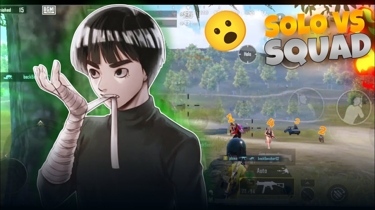 bgmi solo vs squad highlight 1vs4 gameplay video #bgmi#pubgmobile - YouTube