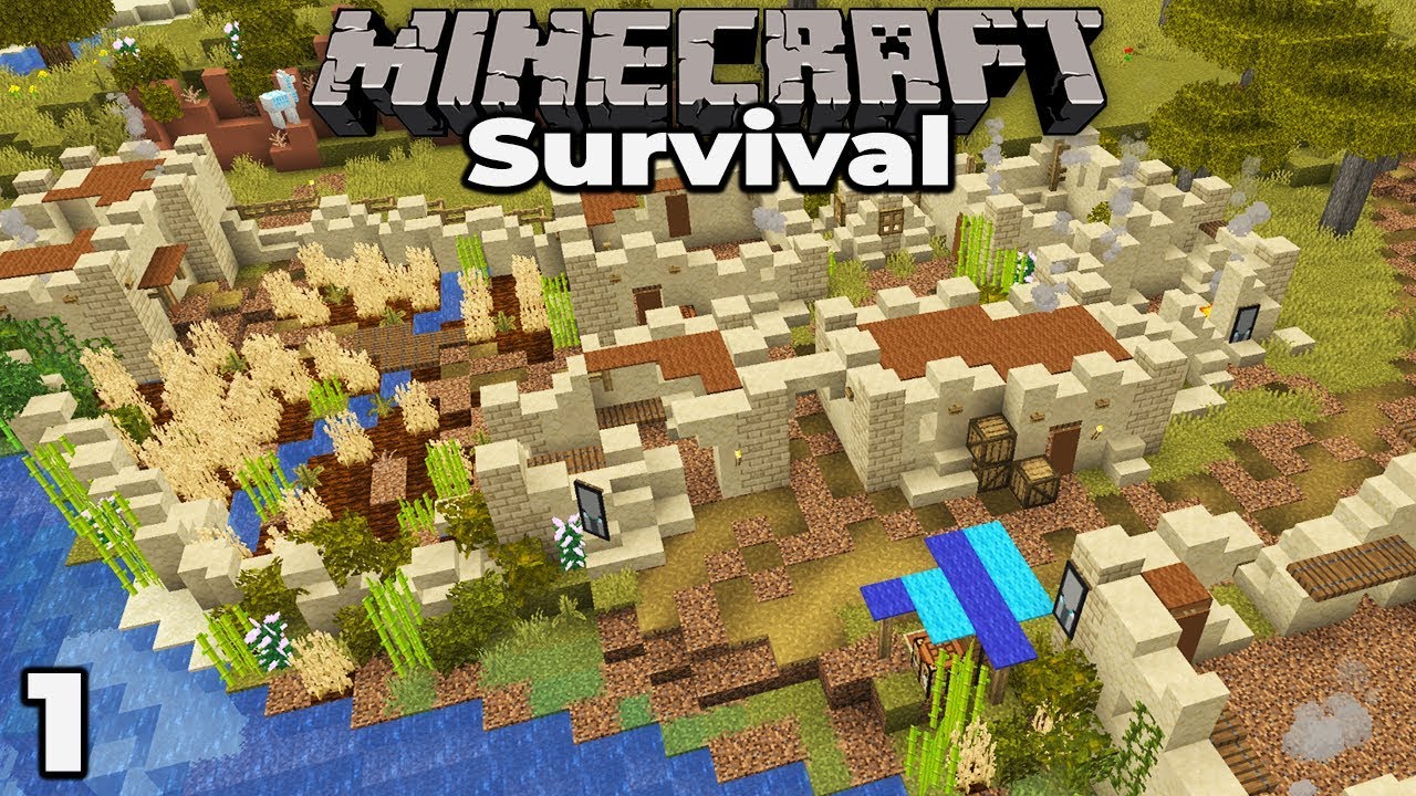PILLAGERS DESTROYED MY VILLAGE Minecraft 1.14 Survival Let's Play 1