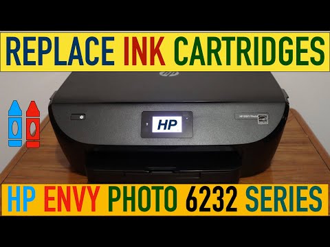 HP Envy Photo 6232 Ink Cartridge Replacement !!