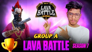 LAVA BATTLE S7 🔥 GROUP A QUALIFY MATCH - FREEFIRE MALAYALAM