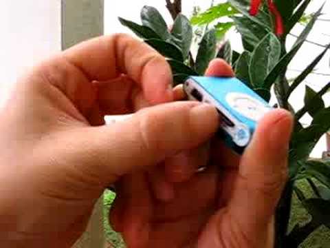 How to insert Micro SD card to MP3 Player