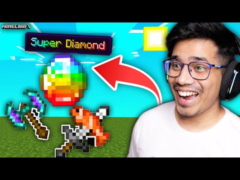 Minecraft, But You Can Craft Super OP Diamond Tools !!!