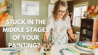 Stuck in the Middle? Here are some tips for taking your watercolor painting from start to finish.