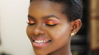 COPPER GLITTER MAKEUP LOOK || MAKEUPBYJAQI