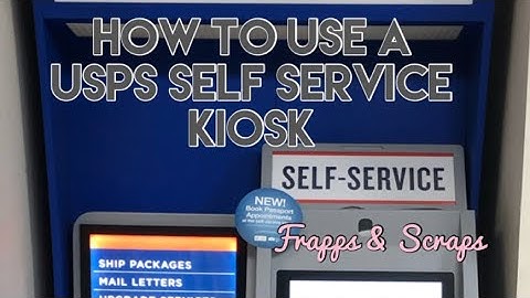 How to use the automated self service kiosk at the US postal service