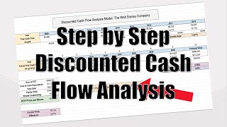 Discounted Cash Flow Analysis (DCF) Step by Step! - How to find the Intrinsic Value of a Stock!