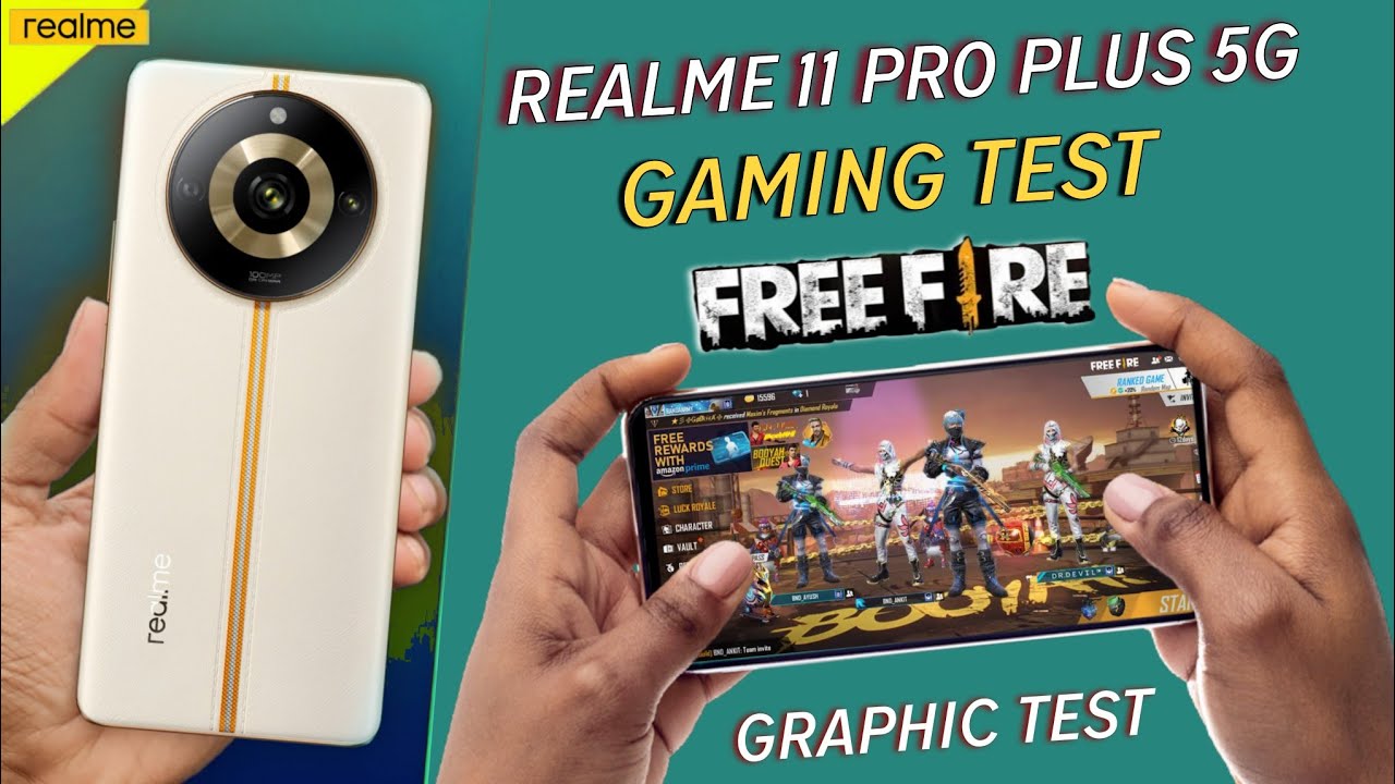 Realme 11 Pro Plus 5g Free Fire Test - Gaming Test, Graphic Test, free fire  max test, Gameplay 