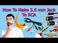 How To Make 3.5 mm Jack To RCA || Stereo Audio Jack || Aux Jack || How To DIY RCA To Aux Converter