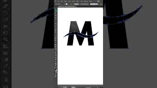 M letter logo design in Adobe Illustrator | #graphicdesign #logo #illustrator #adobeillustrator