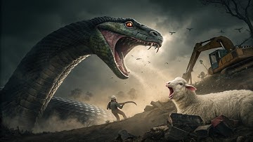 Massive Snake Coils Around Sheep — Watch the Epic Save!