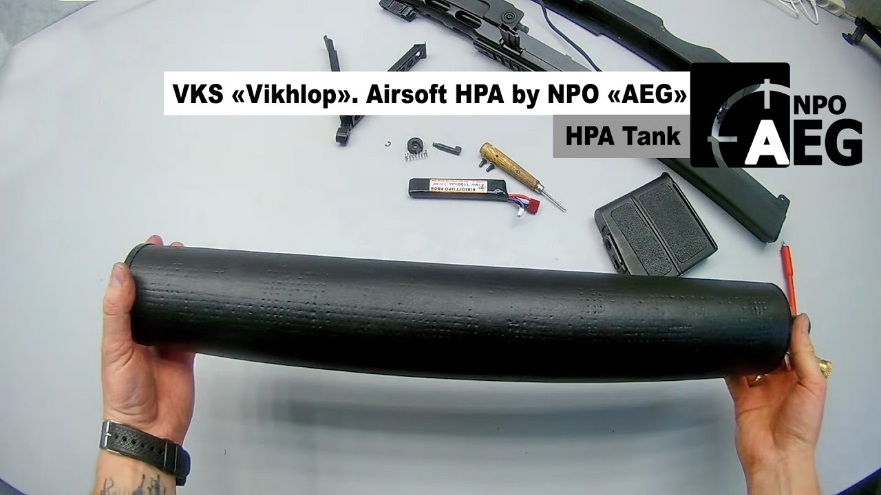 Vks Vykhlop Hpa Airsoft Replica By Npo Aeg Pressure Tank Youtube