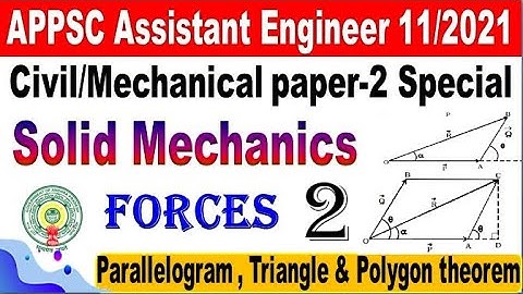 Force Part 2 APPSC AE civil & mechanical Paper-2 Special for All Aspirants by SRINIVASMech