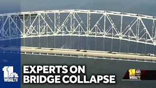 Experts examine why Key Bridge collapsed so easily image