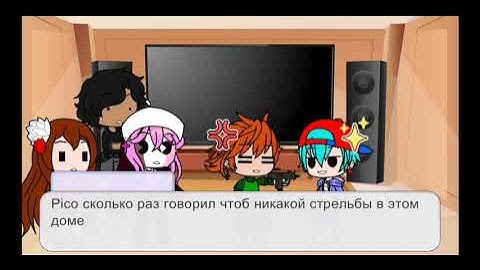 FNF react to "Whitty and Tricky vs Tabi and Agoti" + new OC