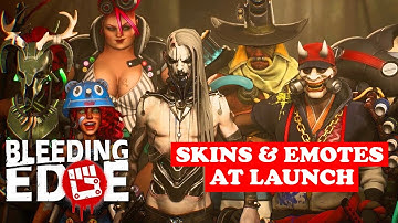 Bleeding Edge - All Skins & Emotes at Launch
