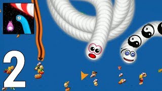 Worms Zone .io Gameplay Walkthrough Part 2 - TOP 1 [iOS/Android Games] screenshot 5
