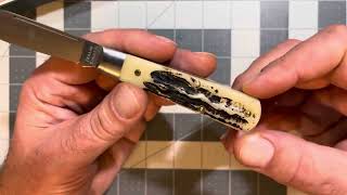 Cooper Cutlery Dollar Knife Co in Bone Stag