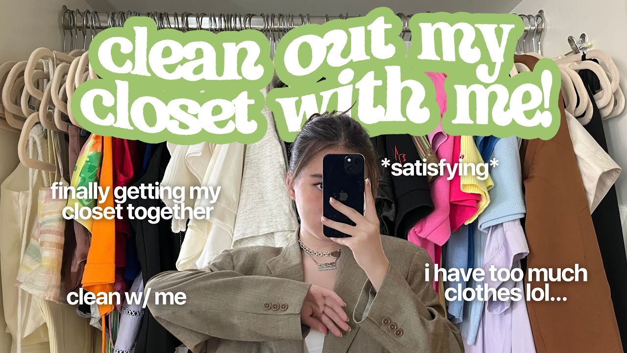 Closet Clean Out 2022 Declutter My Closet With Me Alyssa Lyanne Youtube