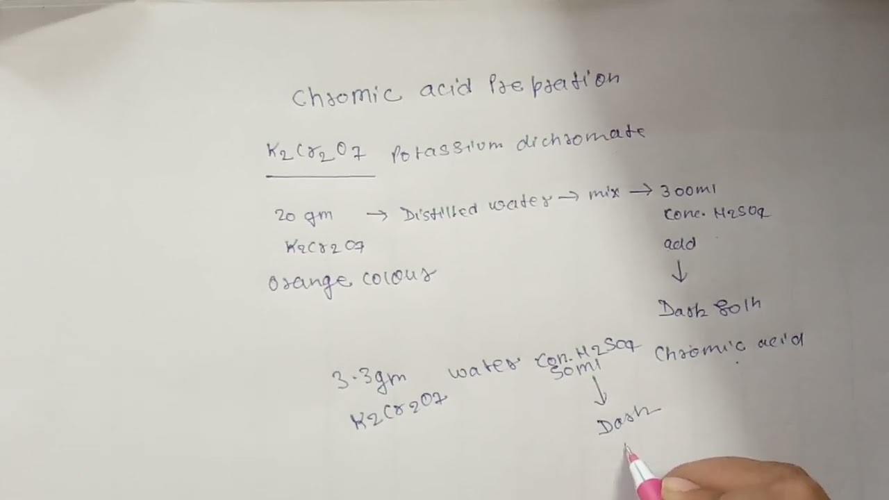 Chromic acid preparation