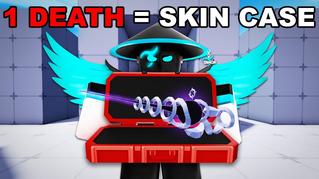 I GIFTED 100 Skin Cases EVERY Time I Died In Rivals.. (Roblox)