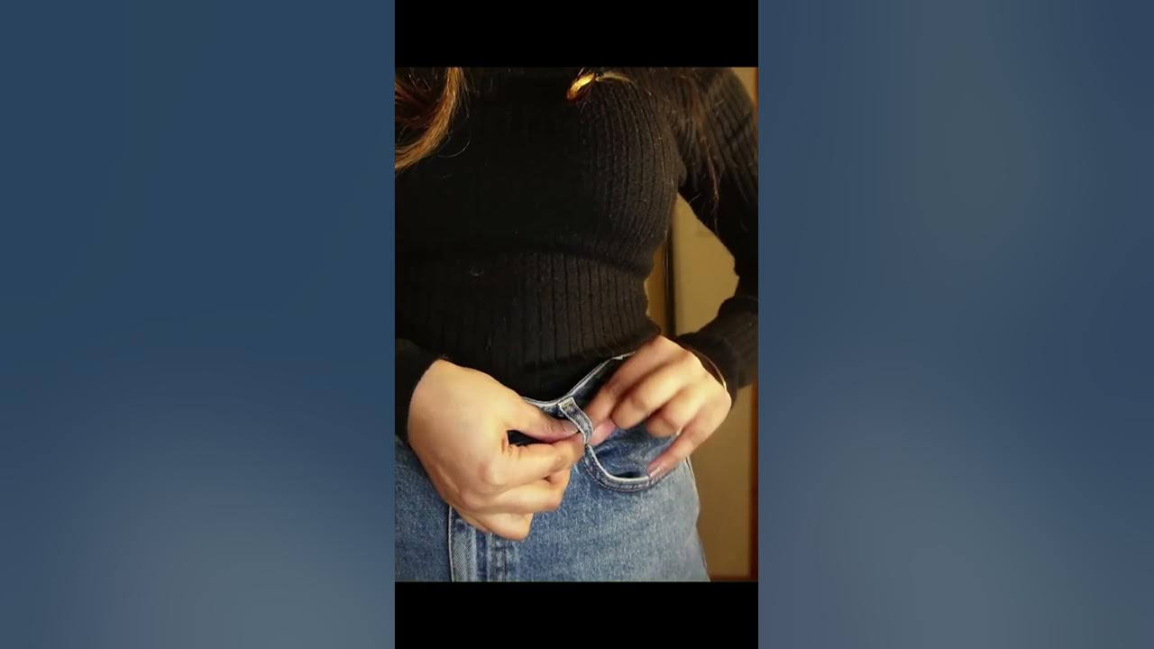 Loose jeans? Fit it using hair elastic