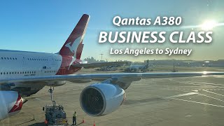 15 Hours in Qantas A380 Business Class | LAX to SYD Flight Review