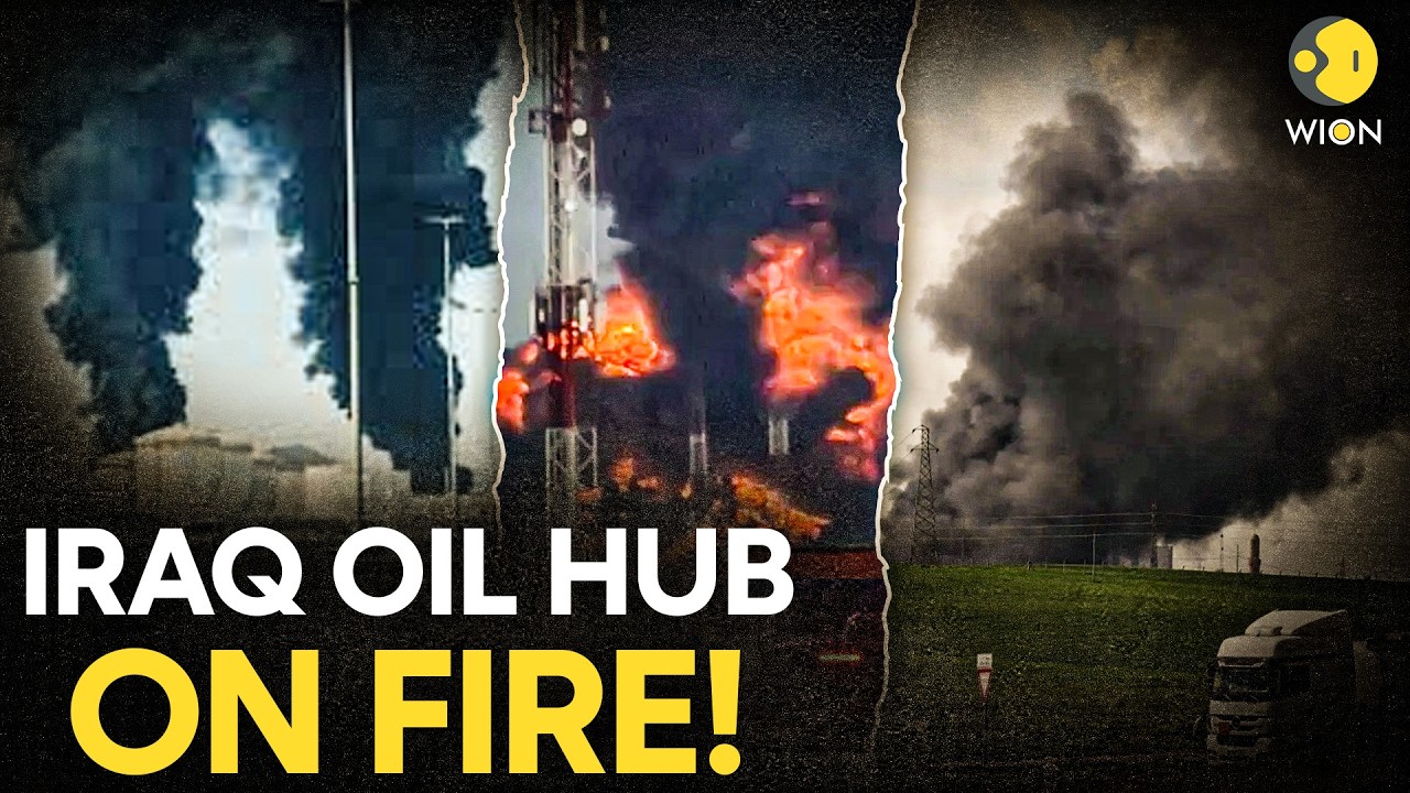 US-Iran War: Drone Strike Hits Iraq's Basra Oil Hub, Fire Rips Through ...