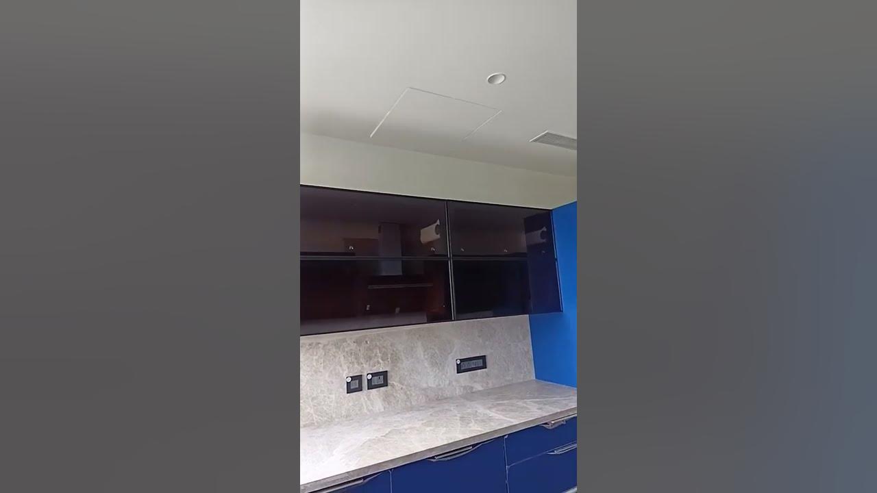 Modular kitchen top counter cabinet design #modularkitchen #woodworking