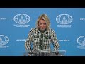 Брифинг М.Захаровой, Москва, 30 октября 2025 года