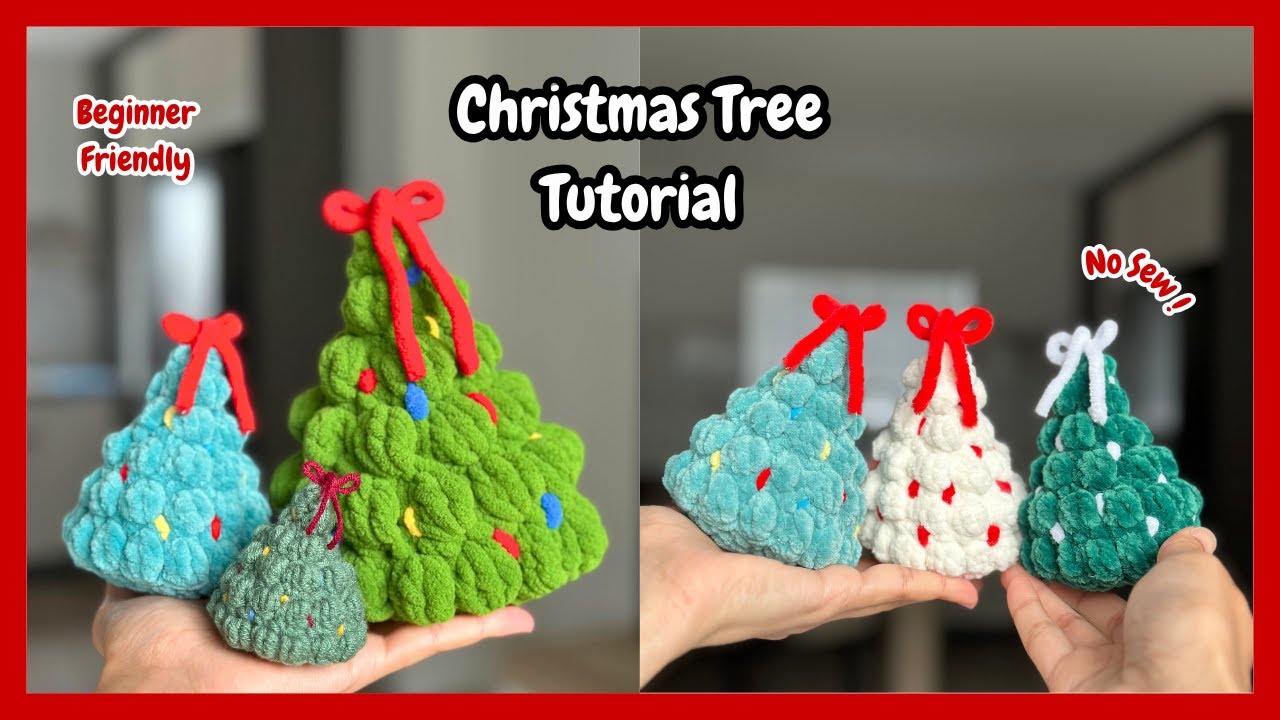 Crochet Christmas Tree Tutorial | NO SEW | Crochet Christmas - YouTube