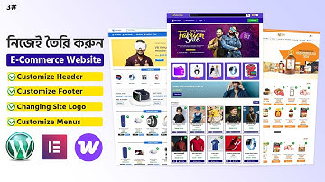 3# Customize Header, Footer, Logo, Menus | Click Shop Wordpress WooCommerce Theme Customization