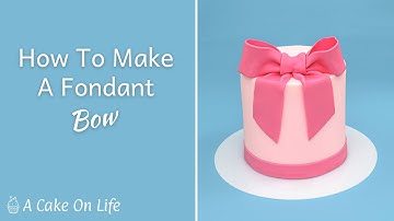 How To Make A Fondant Bow Cake Topper/Fondant Bow Tutorial