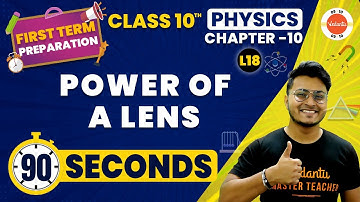 Power of a Lens One Shot in 90 Seconds | Light Class 10 | NCERT Class 10 Chapter-10 #CBSE2024