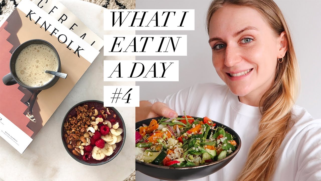 What i eat in a day #4 | Ricetta açai bowl, golden milk, insalata con quinoa e curry al cavolfiore