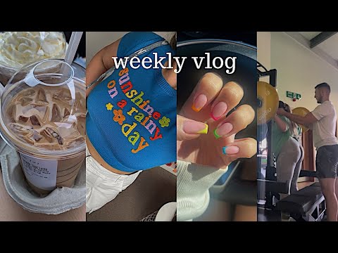 CHATTY WEEKLY VLOG: glow up + nail & brow appt, gym workouts + drive with me