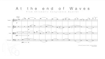 At the end of Waves - String Quartet Score