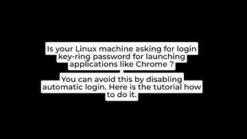 Disable login keyring password in linux mint by enabling manual login #keyring_password #linuxmint