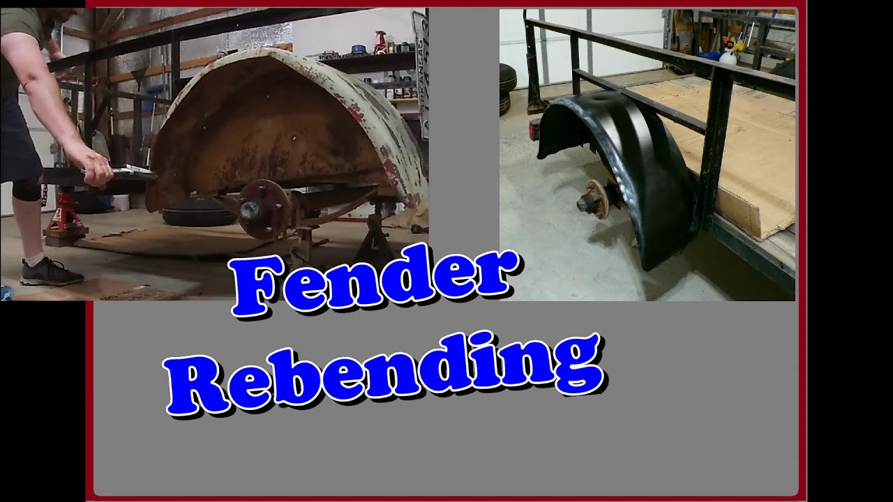 Utility Trailer Fender Repair YouTube