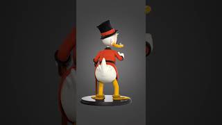 Watch The Process Of Creating On My Channel Scrooge Mc Duck 3D Model For Printing Turnaround.