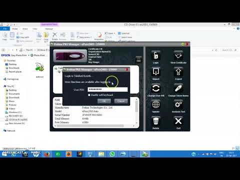 How to Install epass 2003 Auto USB Token