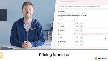 Pricing formulas in Bricqer